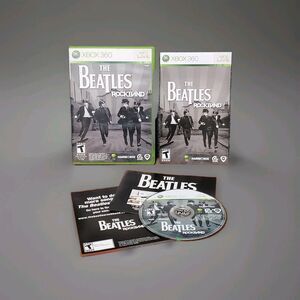 The Beatles: Rock Band (Microsoft Xbox 360, 2009) Complete w/Manual Working Vtg